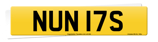 Registration number NUN 17S